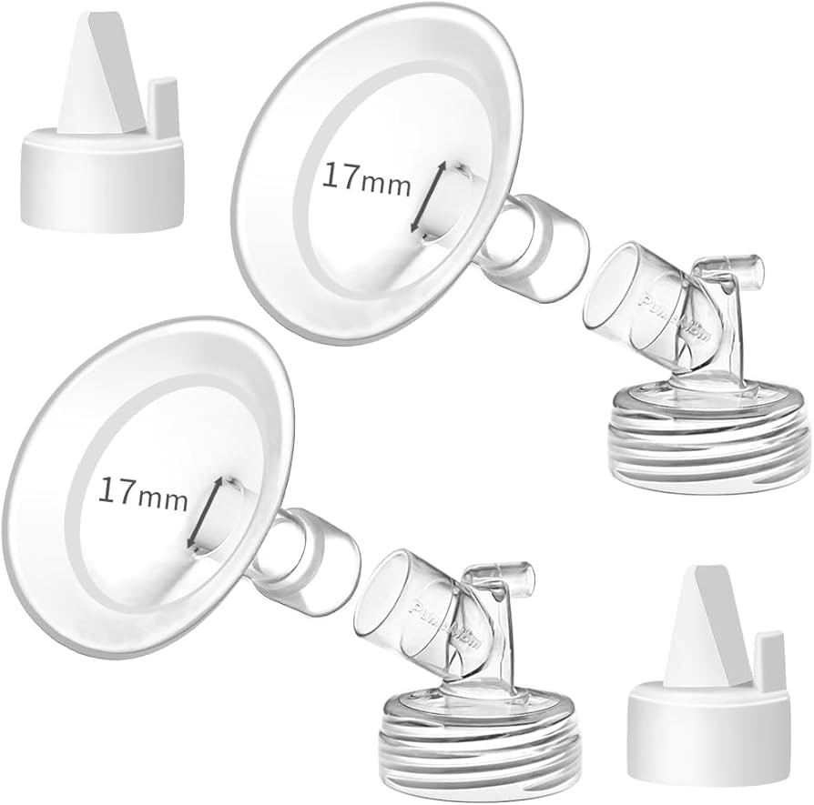 PumpMom-us 17mm Oval Flanges with Soft Rim Compatible with Spectra S2 S1 9 Plus Breastpumps Acces... | Amazon (US)