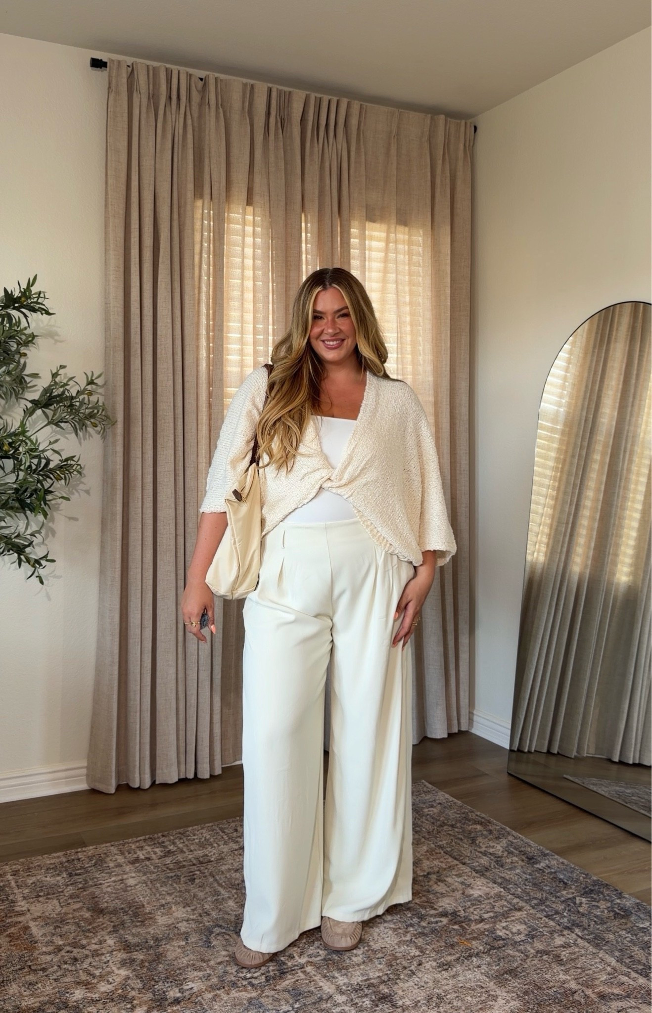Chic & affordable workwear from Amazon 🤍 wearing an xxl long in these trousers, large in this top, and a xxl in the tank

#LTKMidsize #LTKTall #LTKWorkwear
