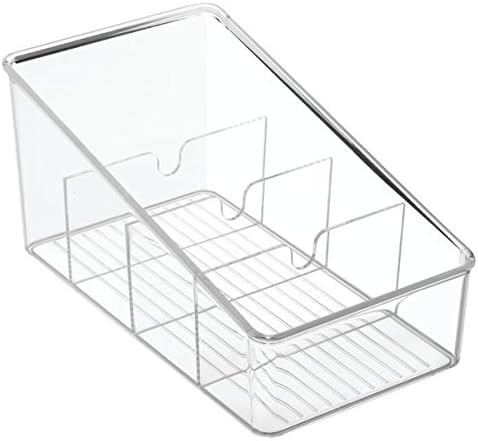 iDesign Linus Kitchen Organizer Bin For Food Storage, Condiment/Dressing Pouches - Clear | Amazon (UK)