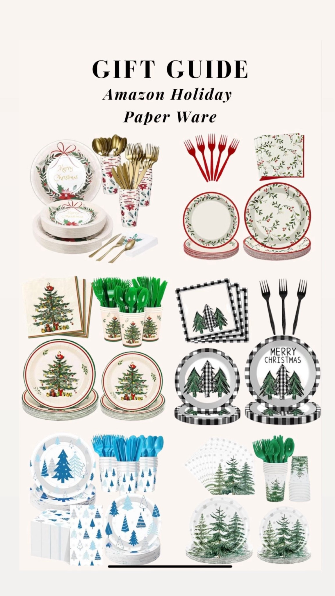 Paper ware for holiday 
Gift wrapping 
Amazon 
Paper products 
Holiday hosting 

#LTKGiftGuide #LTKHoliday #LTKFindsUnder50