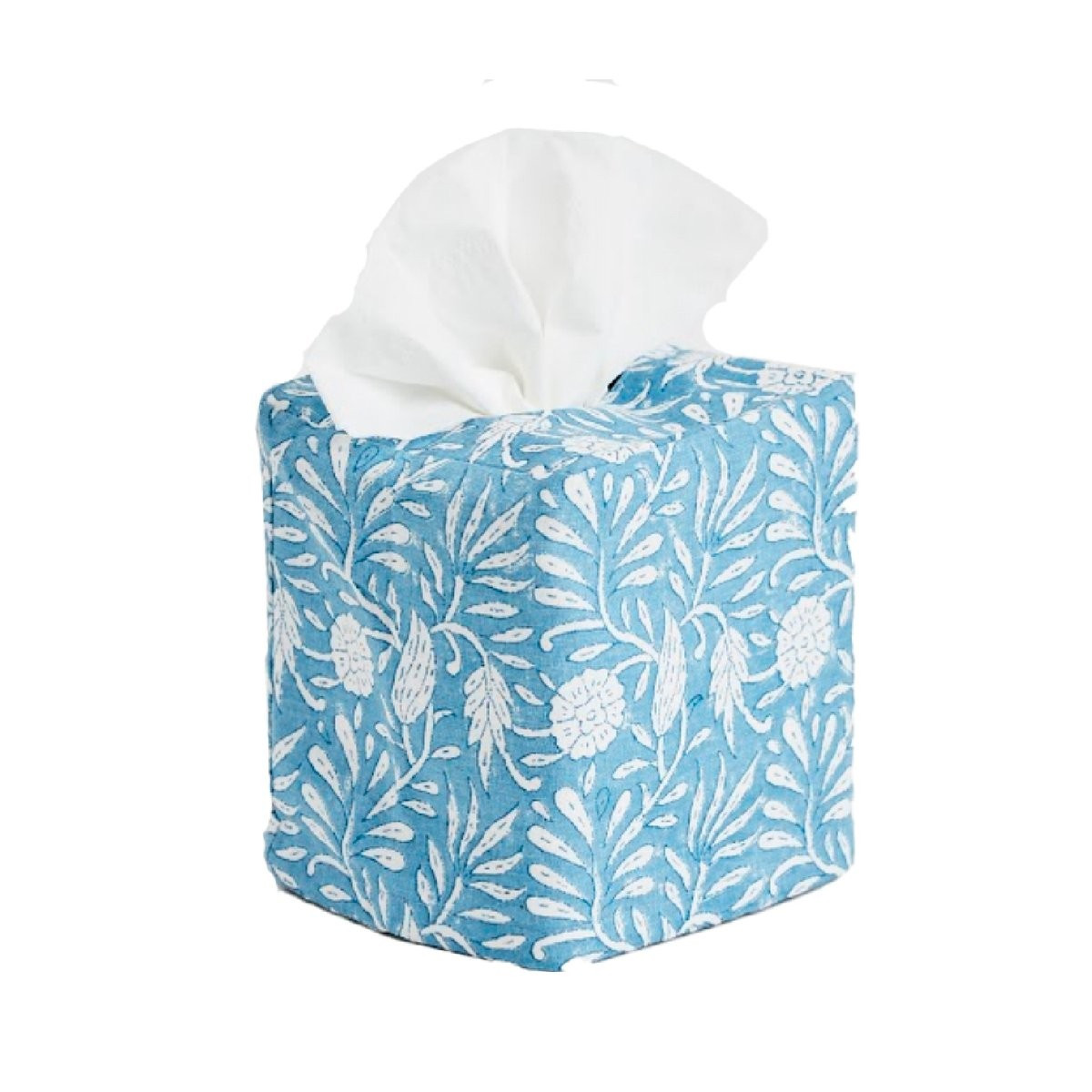 Jasmine Tissue Box Cover Blue | Amanda Lindroth