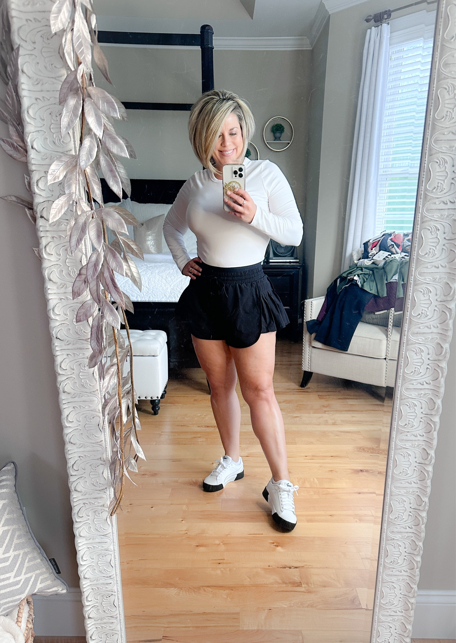 Cute black and white outfit! Perfect for an errand or coffee run! 🖤🤍

#LTKFindsUnder50 #LTKMidsize #LTKStyleTip