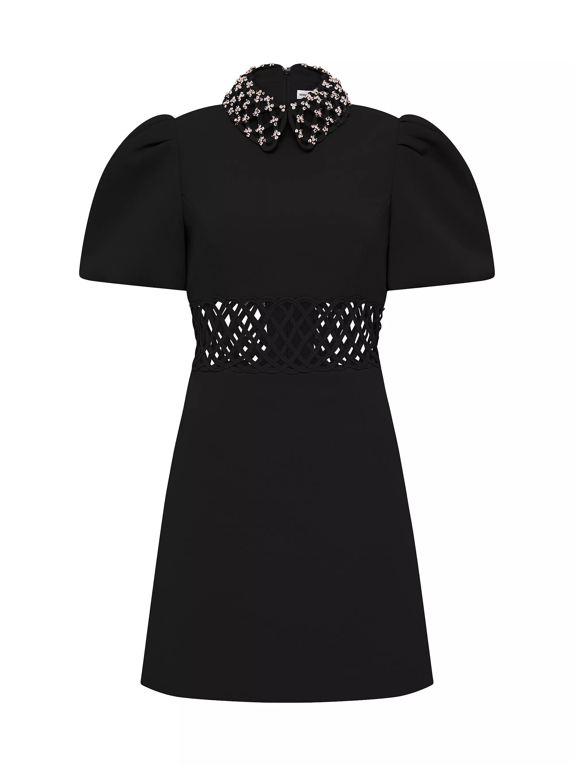Aubree Beaded Crepe Minidress | Saks Fifth Avenue