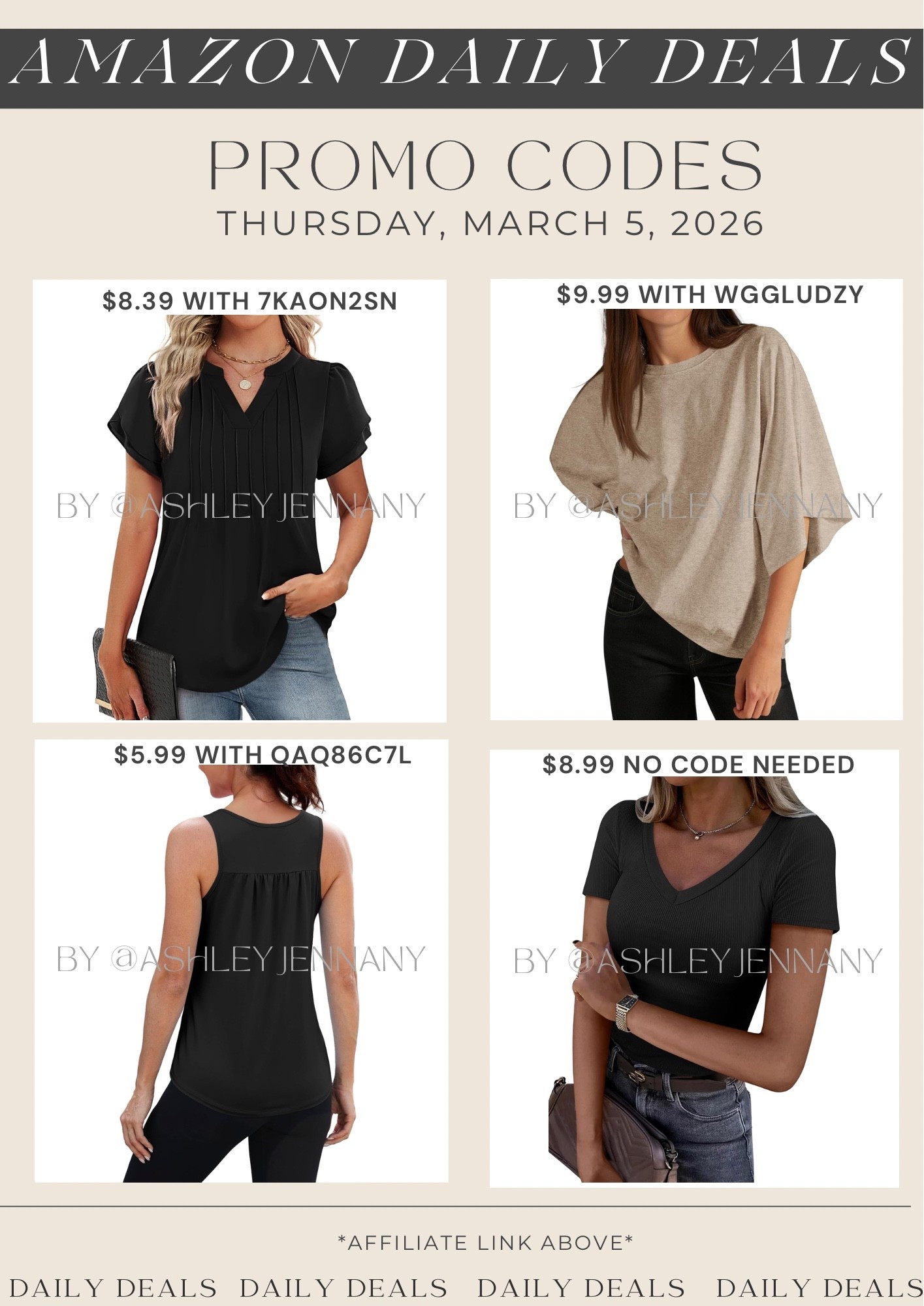 Amazon fashion deals on casual tops 

#LTKSaleAlert #LTKSeasonal #LTKMidsize