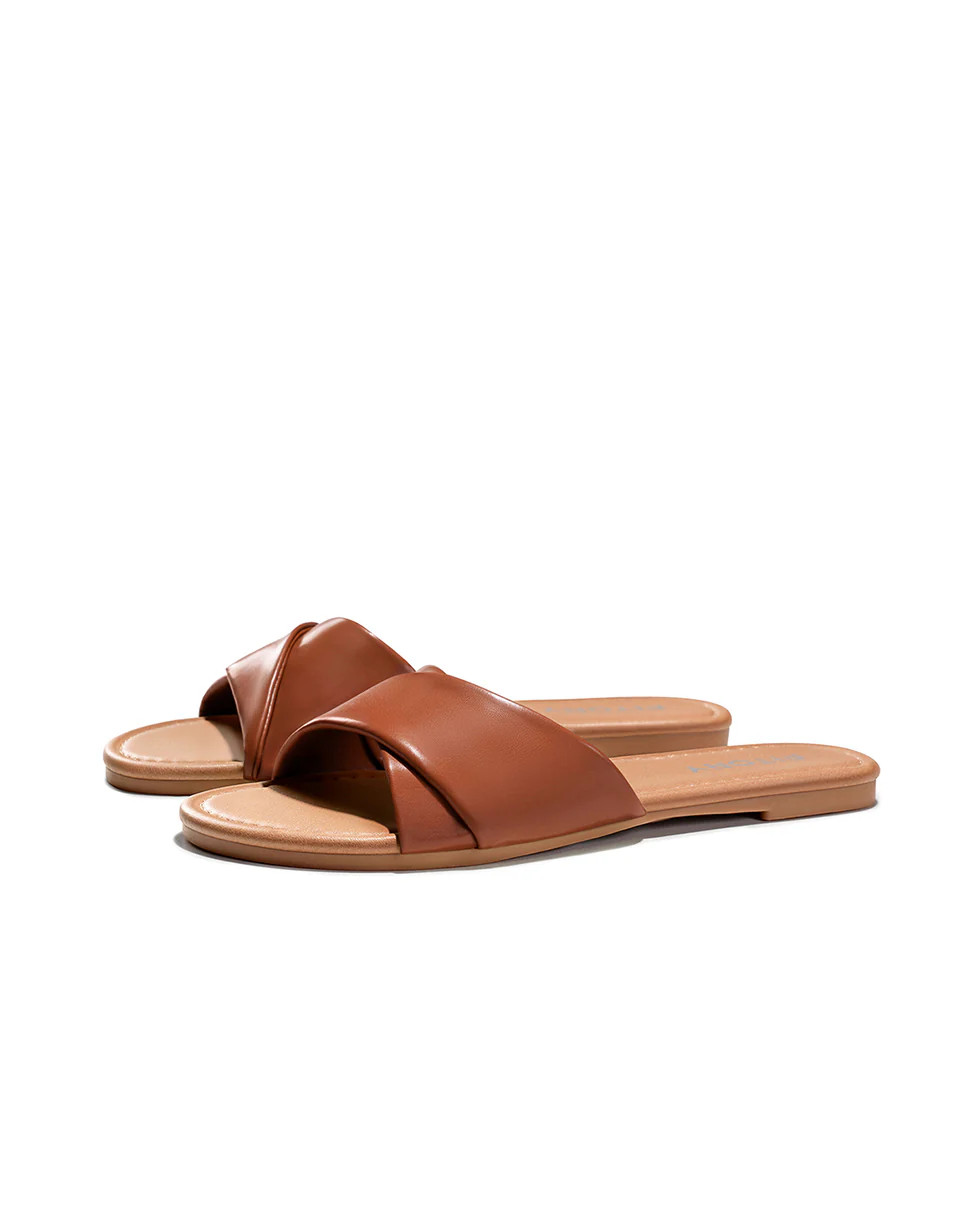 Tina | Women's Simple Flat Slides | Fitory Footwear US