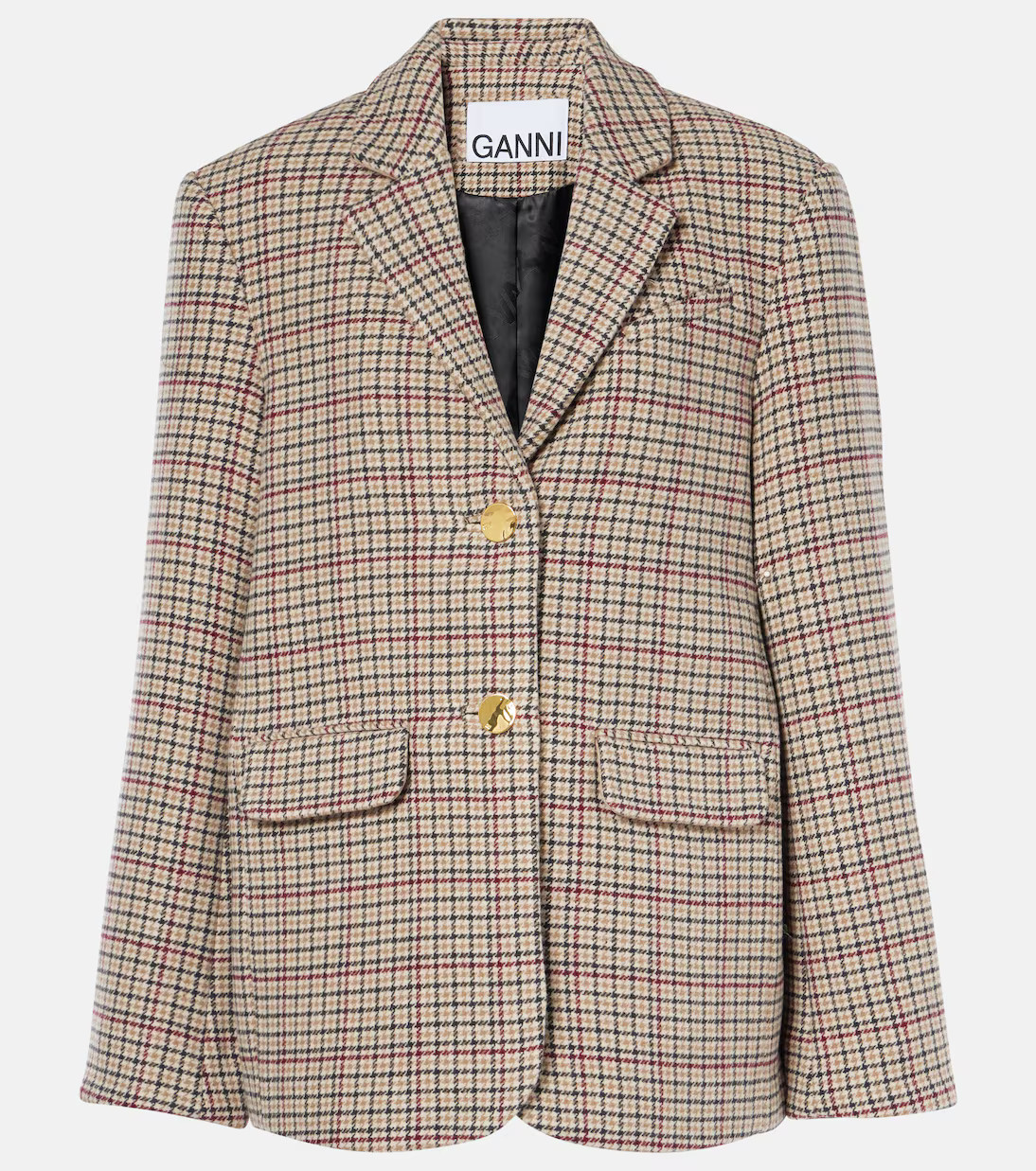 Checked wool-blend blazer | Mytheresa (UK)