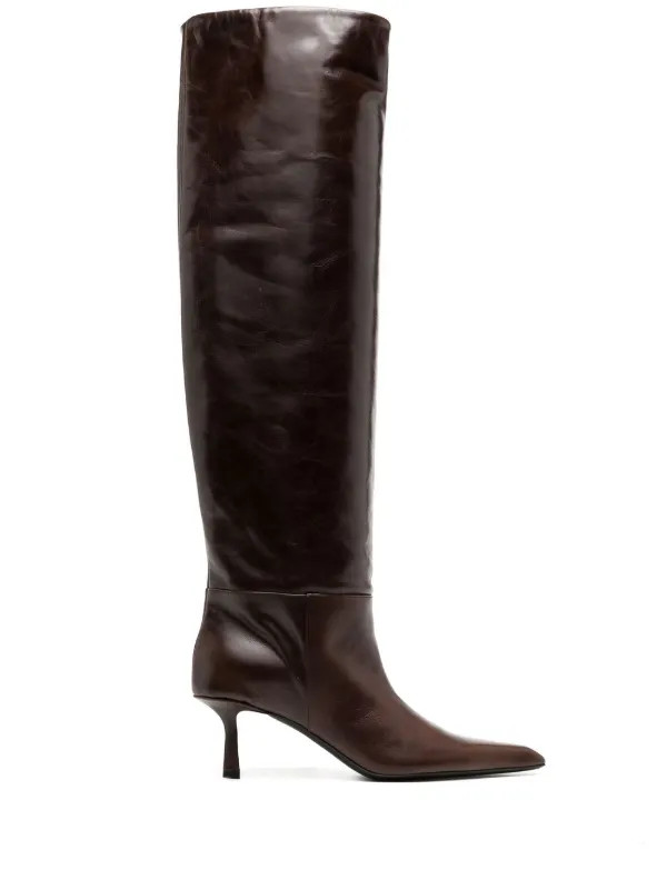 Alexander Wang pointed-toe knee-high Boots - Farfetch | Farfetch Global