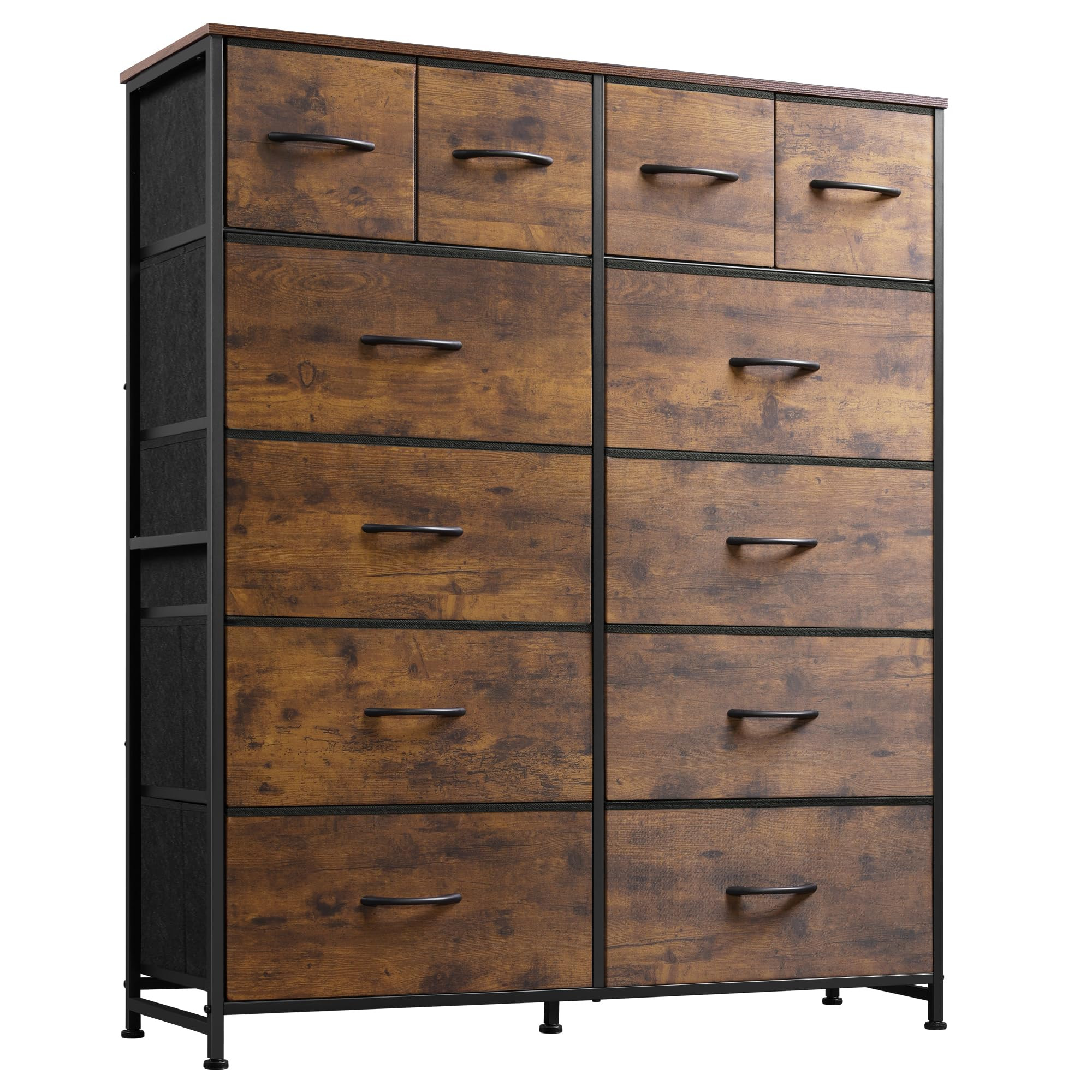 WLIVE Tall Dresser for Bedroom with 12 Drawers, Chests of Drawers, Fabric Dresser for Bedroom, Cl... | Amazon (US)
