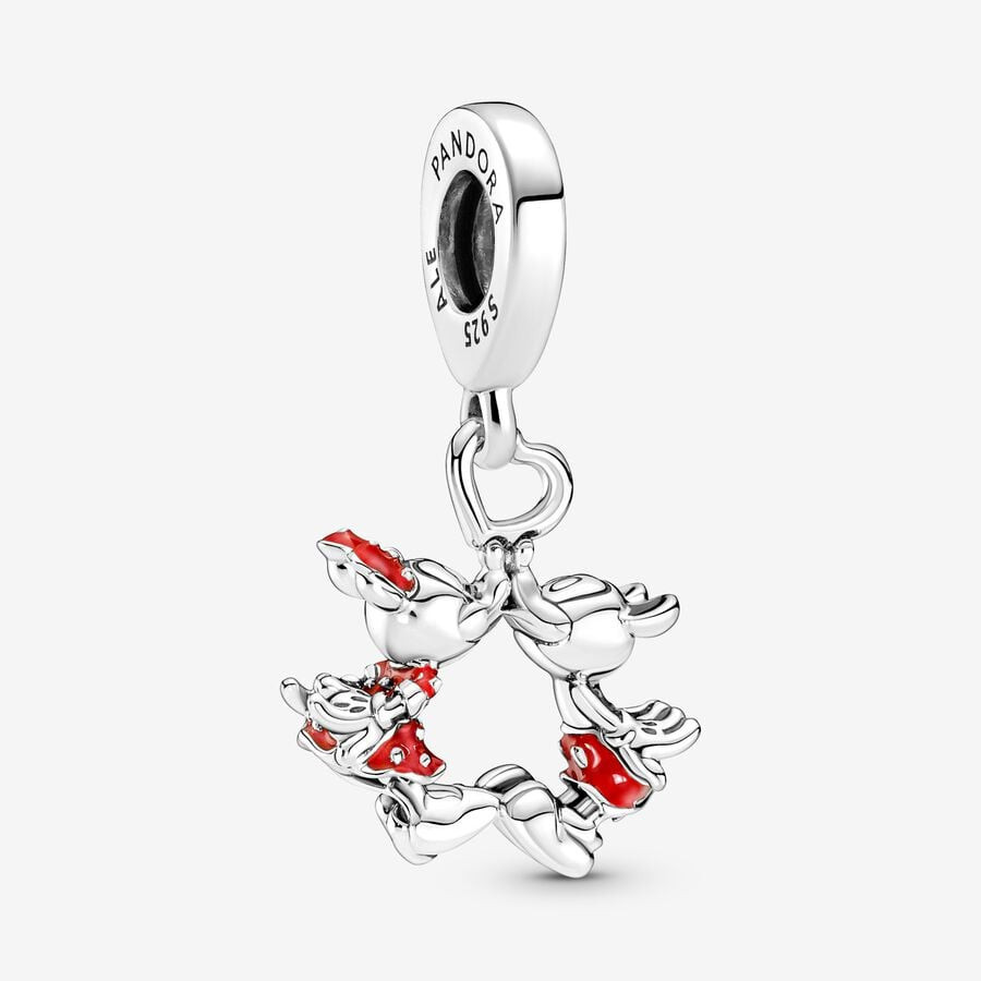Disney Mickey Mouse & Minnie Mouse Kissing Dangle Charm | Pandora (US)