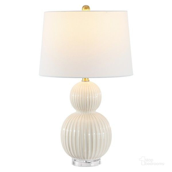 Zarren 25 Inch Ivory Ceramic Table Lamp - 1StopBedrooms | 1stopbedrooms