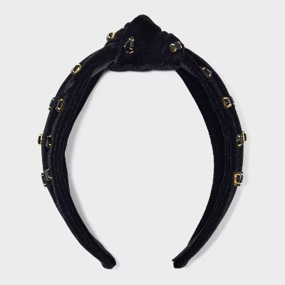Velvet Colored Gem Headband - A New Day™ | Target