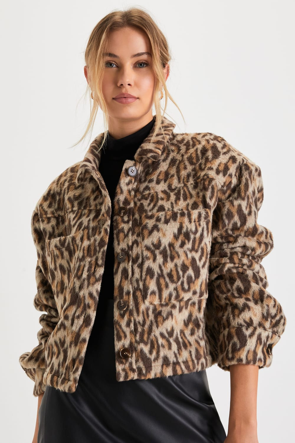 Cool Cat Cutie Tan Leopard Print Shacket | Lulus (US)