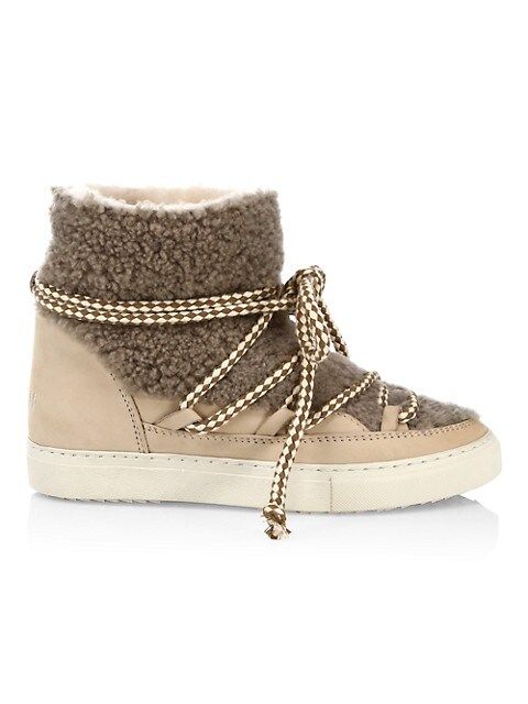 Curly Shearling Sneaker Boots | Saks Fifth Avenue