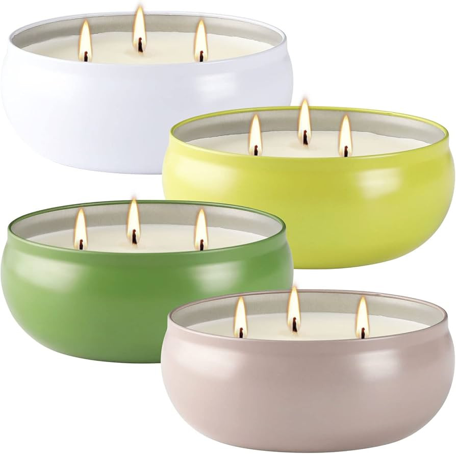 Citronella Candles Outdoor Large 3 Wick Scented Gift Soy Wax Candle for Home Outside Porch Patio,... | Amazon (US)