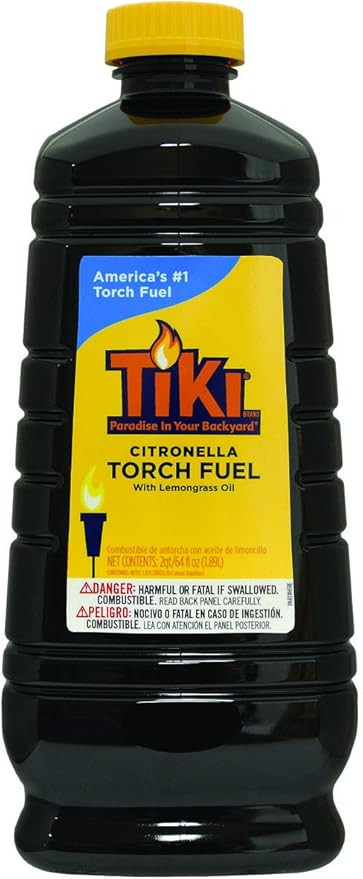 TIKI Citronella Torch Fuel – 1/2 Gallon (64 oz.), Easy Pour, Long-Lasting for Outdoor Torches &... | Amazon (US)