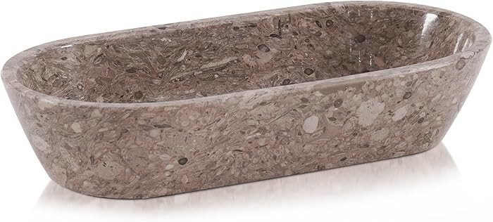 Radicaln Marble Dough Bowl 10" Inches Oceanic Handmade Key Bowl For Dining Table Décor, Ideal De... | Amazon (US)