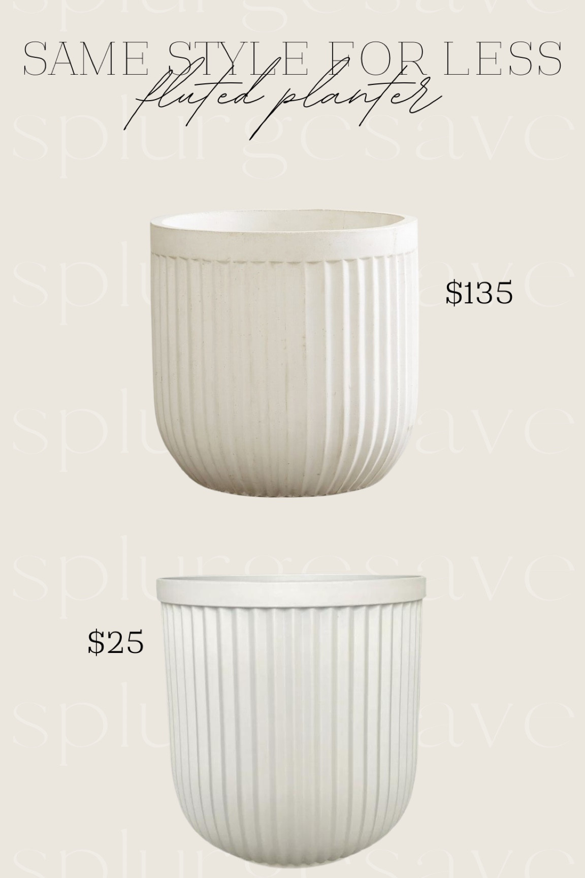 fluted planter pottery barn dupe
save, splurge, dupe, planter, vase, outdoor planter, indoor planter, home decor, iywyk, Walmart find, Walmart home


#LTKsalealert #LTKFind #LTKhome