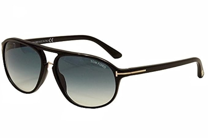 Tom Ford Men FT0447 JACOB 60 Black/Blue Sunglasses 60mm | Amazon (US)