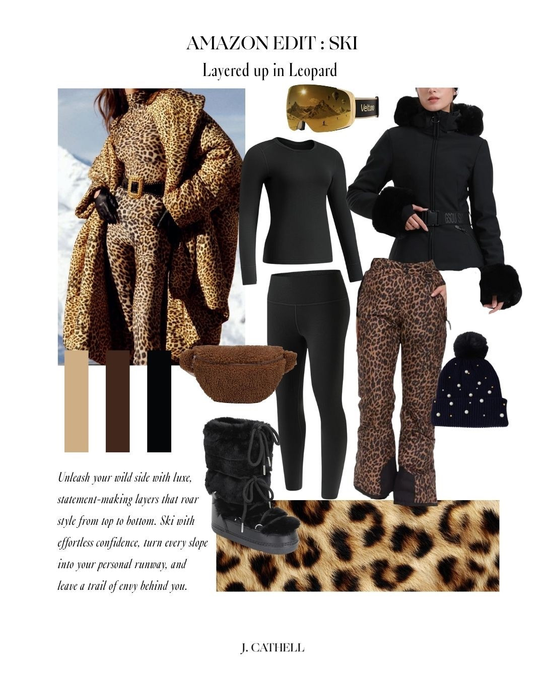 Layered Up in Leopard —
Unleash your wild side with luxe, statement-making layers that roar style from top to bottom. Ski with effortless confidence, turn every slope into your personal runway, and leave a trail of envy behind 

#LTKSeasonal #LTKOver40 #LTKTravel