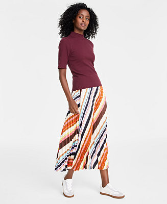 Women's Pleated Maxi Skirt, Created for Macy's | Macy's Canada