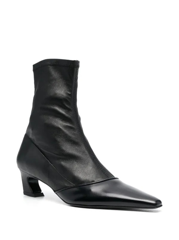 Acne Studios Leather Ankle Boots  | Black | FARFETCH | Farfetch Global
