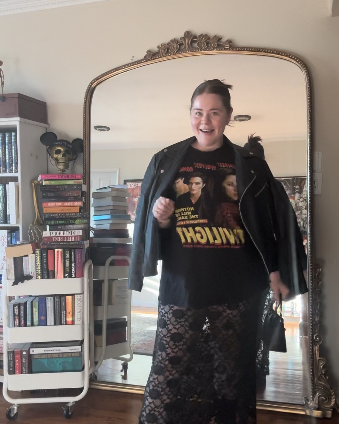 sheer lace skirts with oversized tops are EVERYTHING to me rn . recreated pinterest looks in a size L / size 14 


#LTKMidsize #LTKNYFW #LTKPlusSize