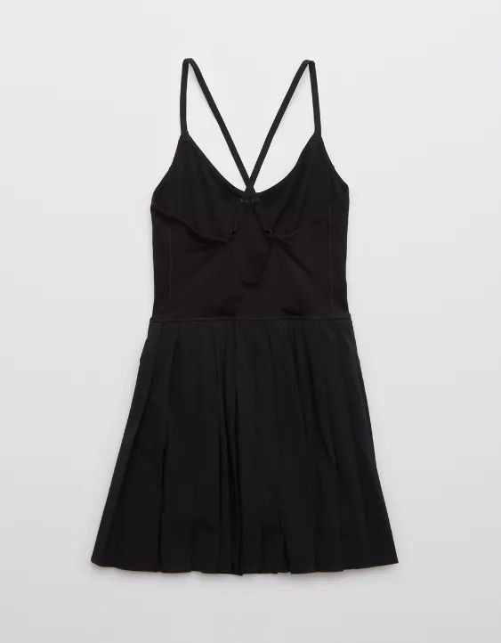 OFFLINE By Aerie Nylon Pleated Exercise Dress | American Eagle Outfitters (US & CA)