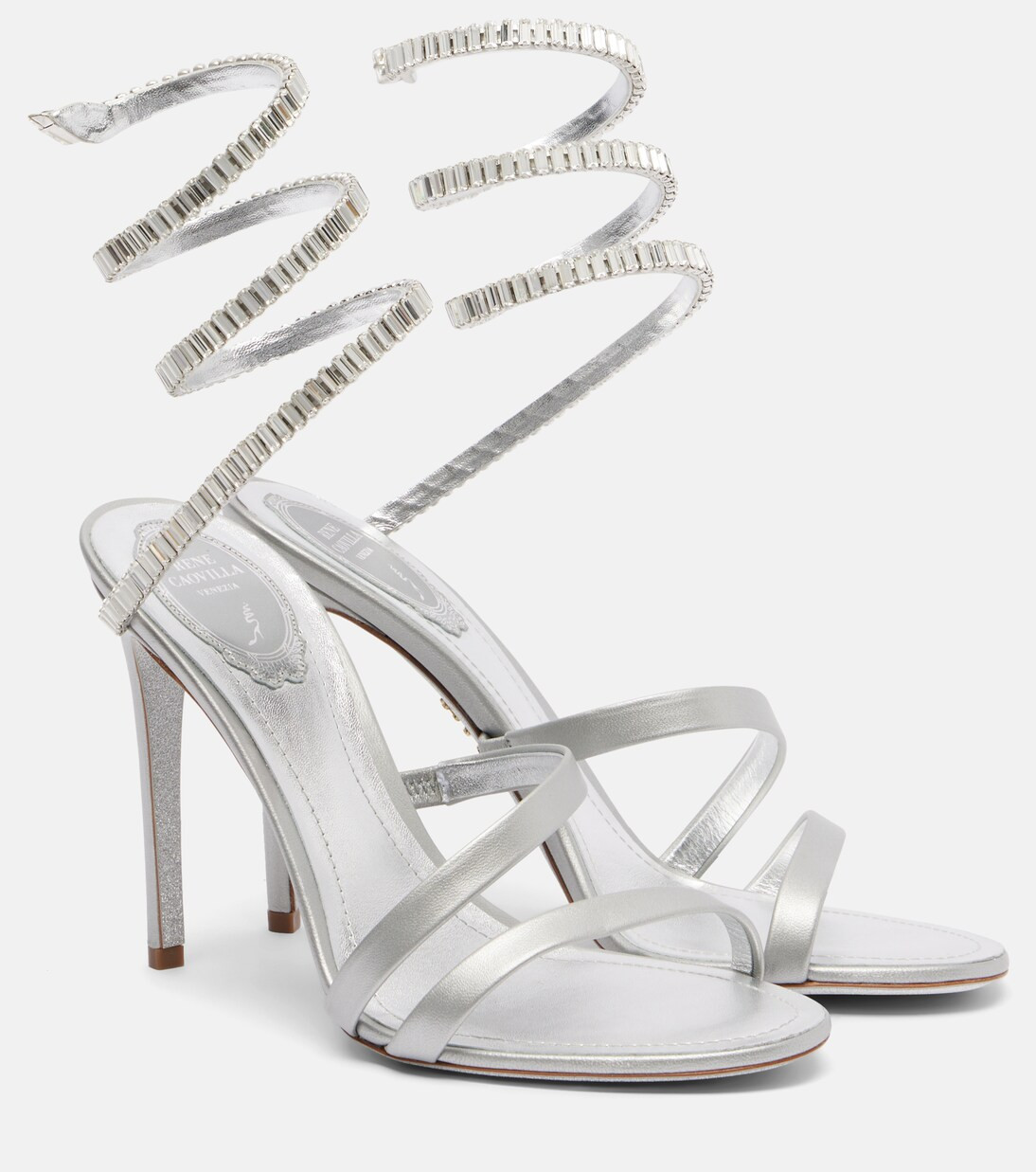 Sandalen Cleo Spark 105 aus Metallic-Leder | Mytheresa (DACH)