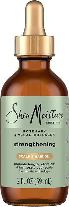 Shea Moisture Strengthening Scalp & Hair Oil Rosemary & Vegan Collagen To Protect The Scalp And S... | Amazon (US)