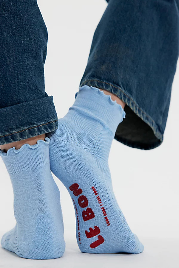 Le Bon Ruffled Hugger Crew Socks | Free People (Global - UK&FR Excluded)
