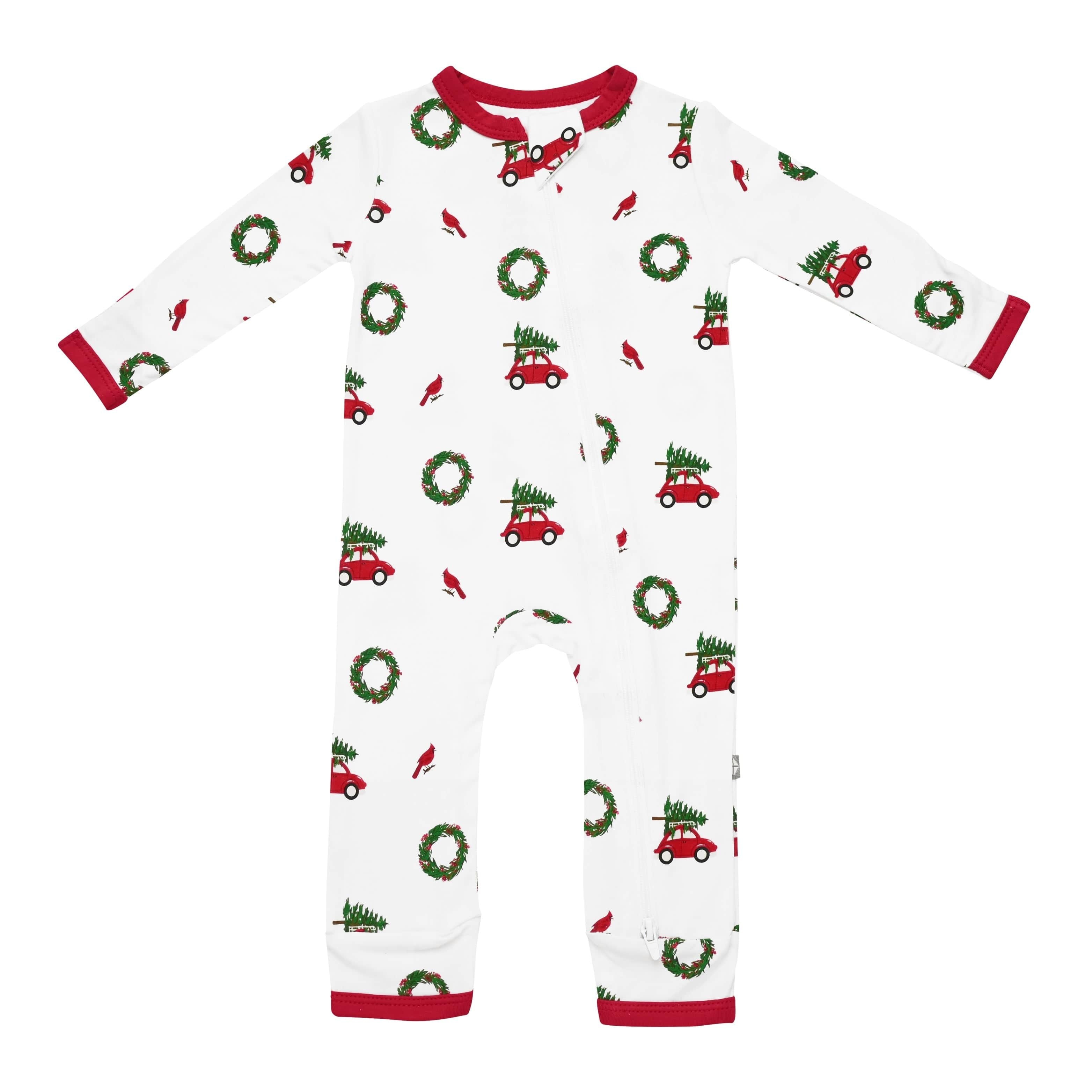 Zippered Romper in Wreath | Kyte BABY