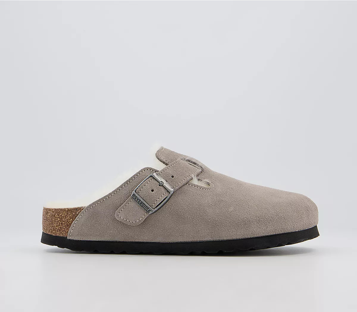 BIRKENSTOCK
								Boston Shearling Clogs
								Stone Coin | OFFICE London (UK)