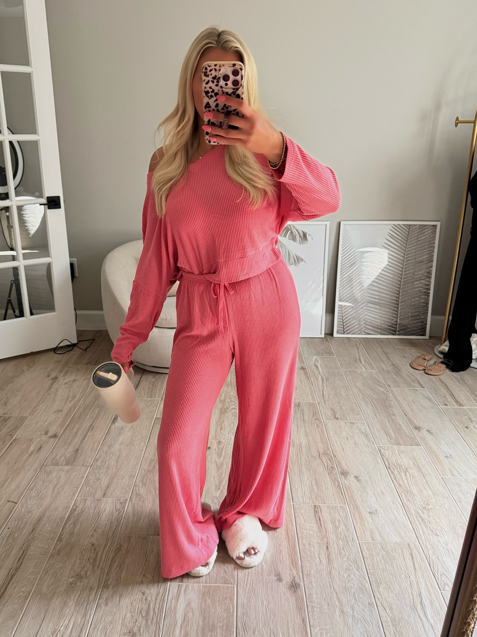 Omg these coziest lounge set and pajamas ever! I love this pink color for spring so gorgeous I snagged the blue set too! Top and bottom can be worn separately! I did a small bottom and XS top, slippers are true to size #target #targettuesday #targetfinds 

#LTKFindsUnder100 #LTKPetite