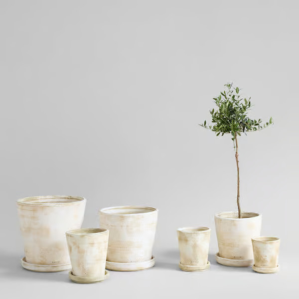 Basic Planter, White Patina | Bloomist