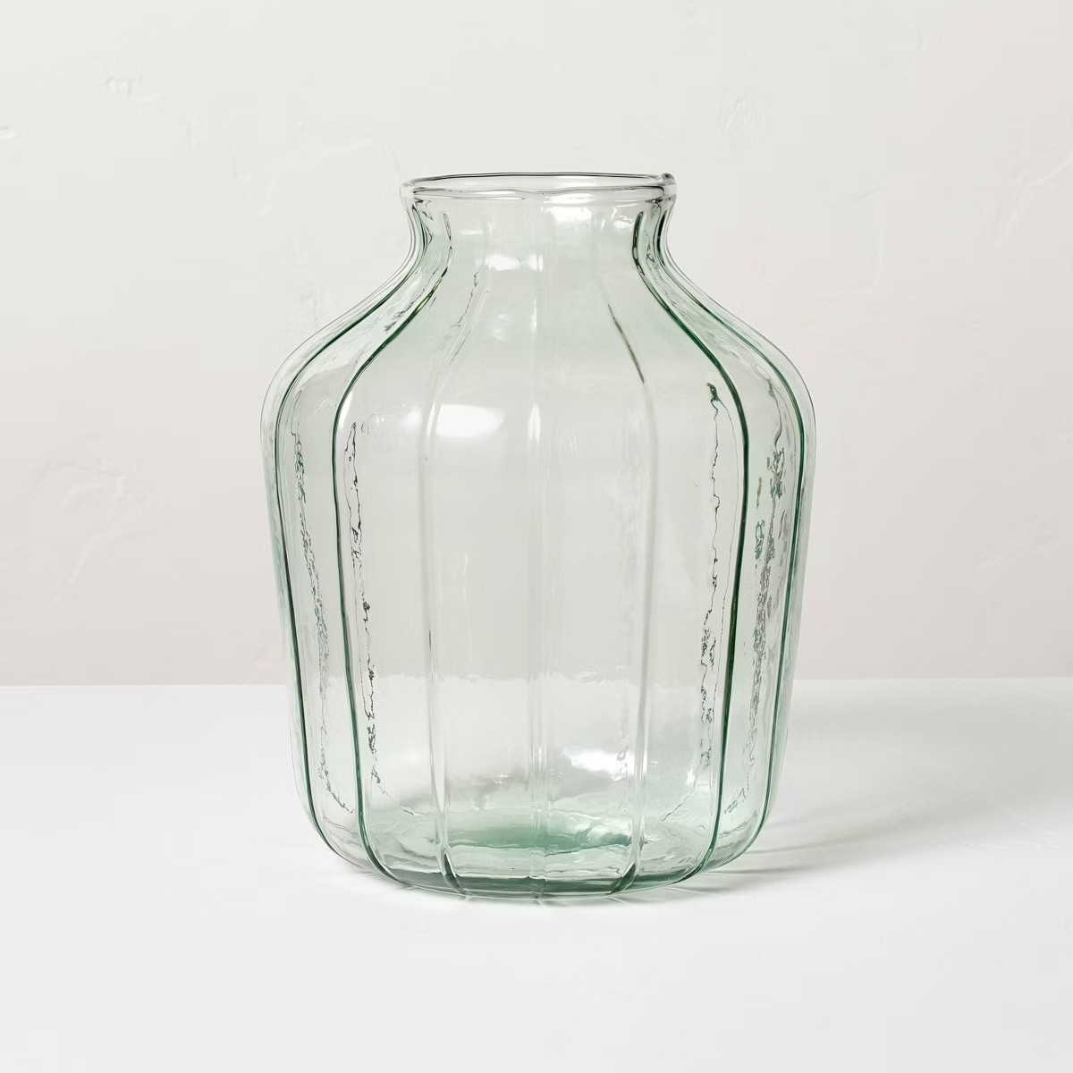 Ribbed Glass Decorative Flower Vase - Hearth & Hand™ with Magnolia | Target