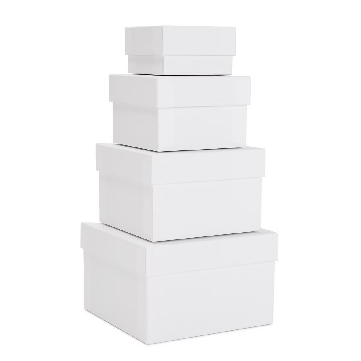 Stockroom Plus Set of 4 Sizes Square Nesting Gift Boxes with Lids for Presents, Decorative Goodie... | Target