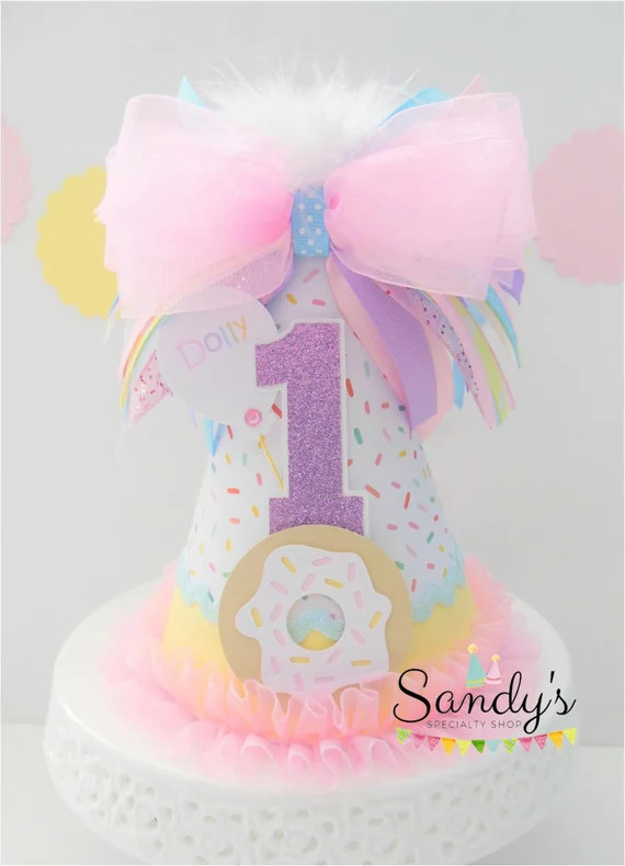 Donuts and Sprinkles Birthday Party Hat Bakery Party White | Etsy | Etsy (US)