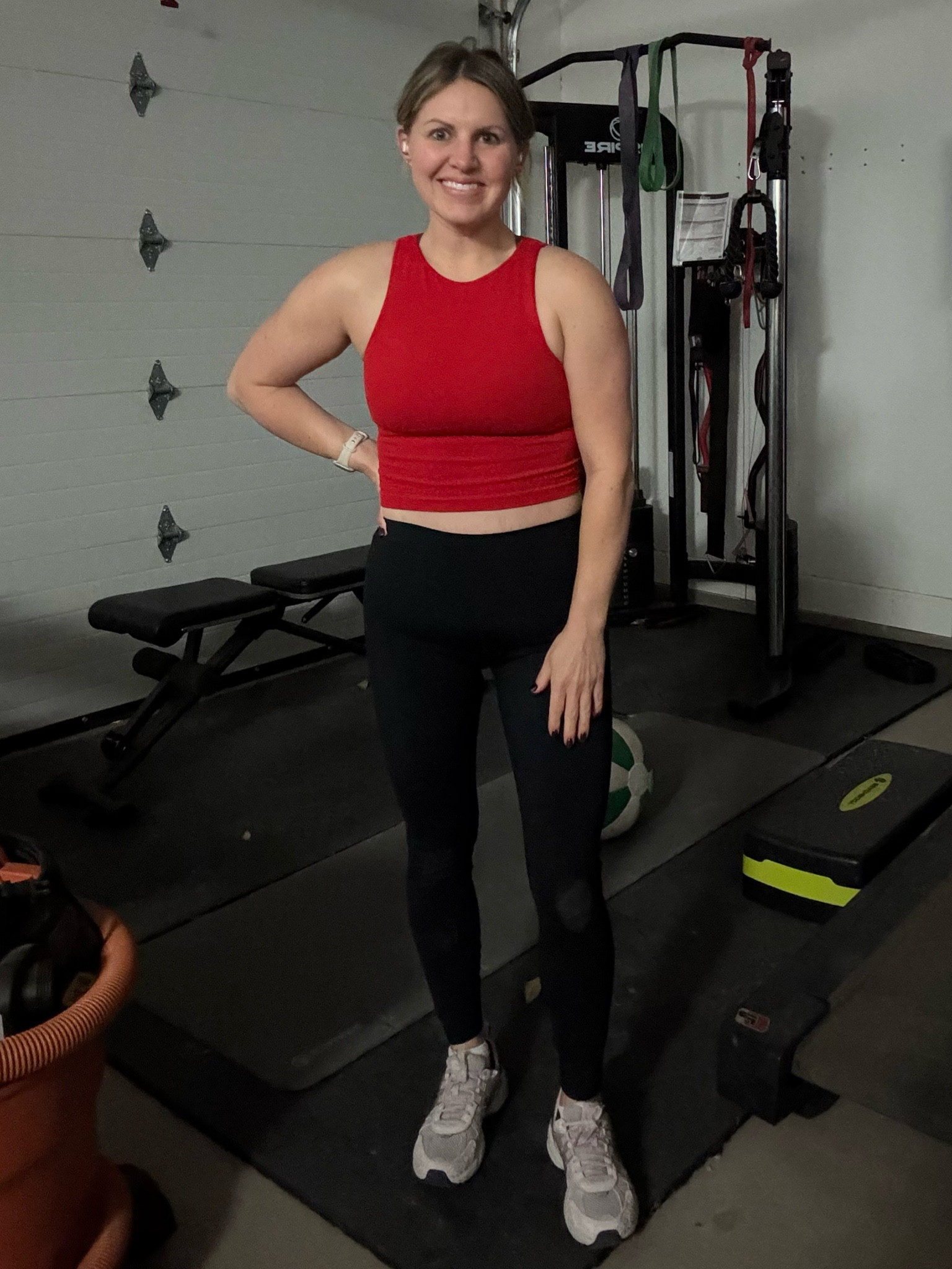 Favorite workout clothes! I have tried so many brands and I think I have a pretty good idea of what I like…all different price ranges except shoes. Shoes are just expensive so jump on them when there’s a sale! Shoes I’m always a 6 excited I go down half a size in the ultraboost. Lulu I’m usually a 6. 