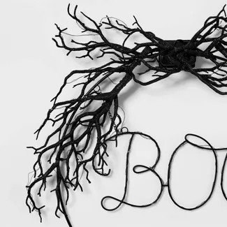 Light Up Boo Halloween Hoop Wreath - Hyde & EEK! Boutique™ | Target
