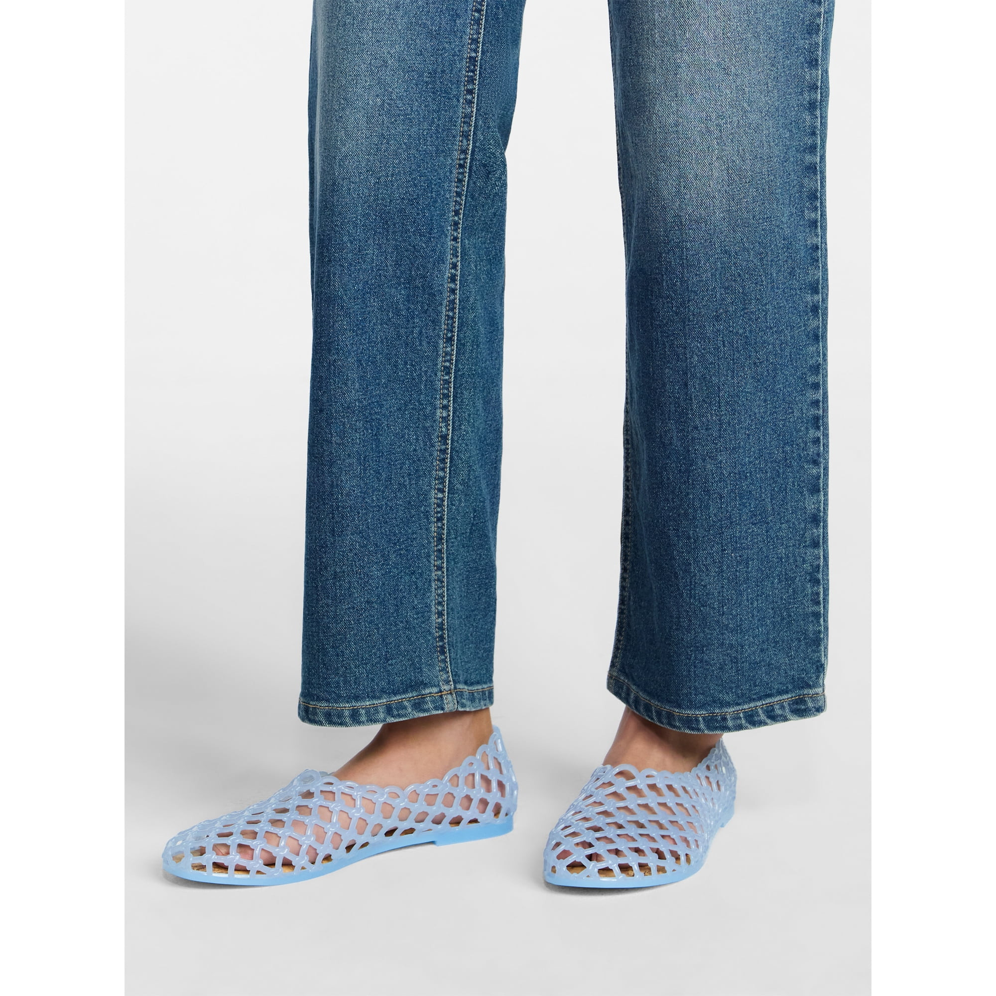 No Boundaries Caged Jelly Sandals, Women's | Walmart (US)