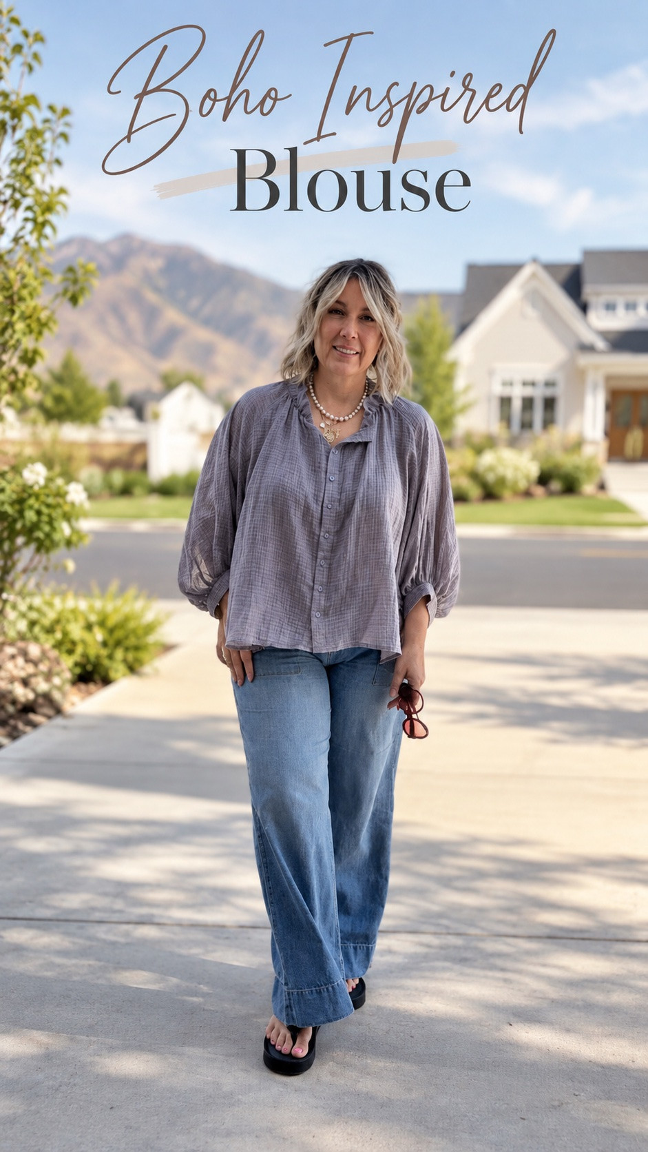 Boho-inspired blouse + relaxed denim = an easy fall outfit I’ll wear on repeat 🤎 Soft, comfortable, and flattering for a midsize figure. I’m 5’6” and love finding simple everyday style that works for women over 50.

#Over50Style #MidsizeFashion #FallOutfitIdeas #BohoStyle #CasualFallStyle #MidlifeFashion #MidsizeOver50 #EverydayStyle