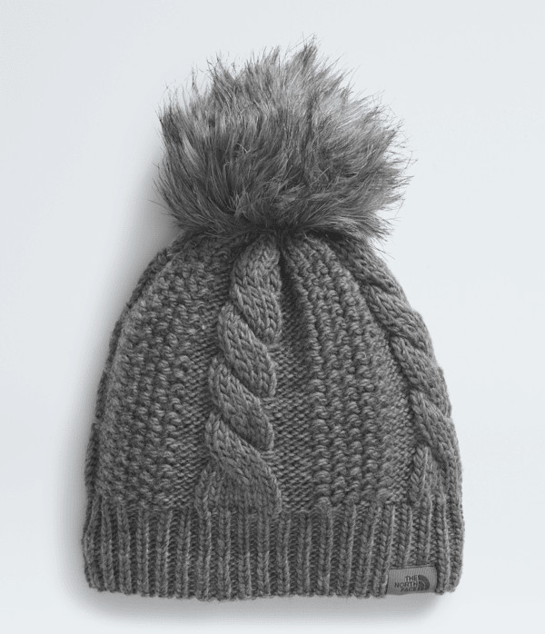 The North Face Women’s Oh Mega Fur Pom Lined Beanie: Medium Grey Heather | The North Face (US)