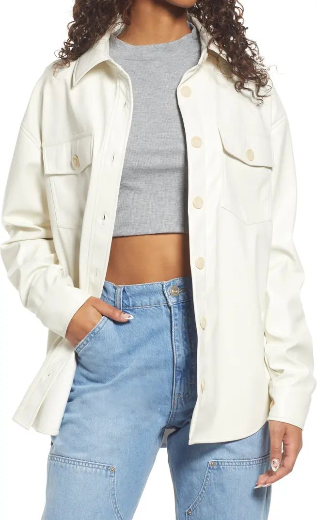 Thread & Supply Faux Leather Shirt Jacket | Nordstrom | Nordstrom Canada