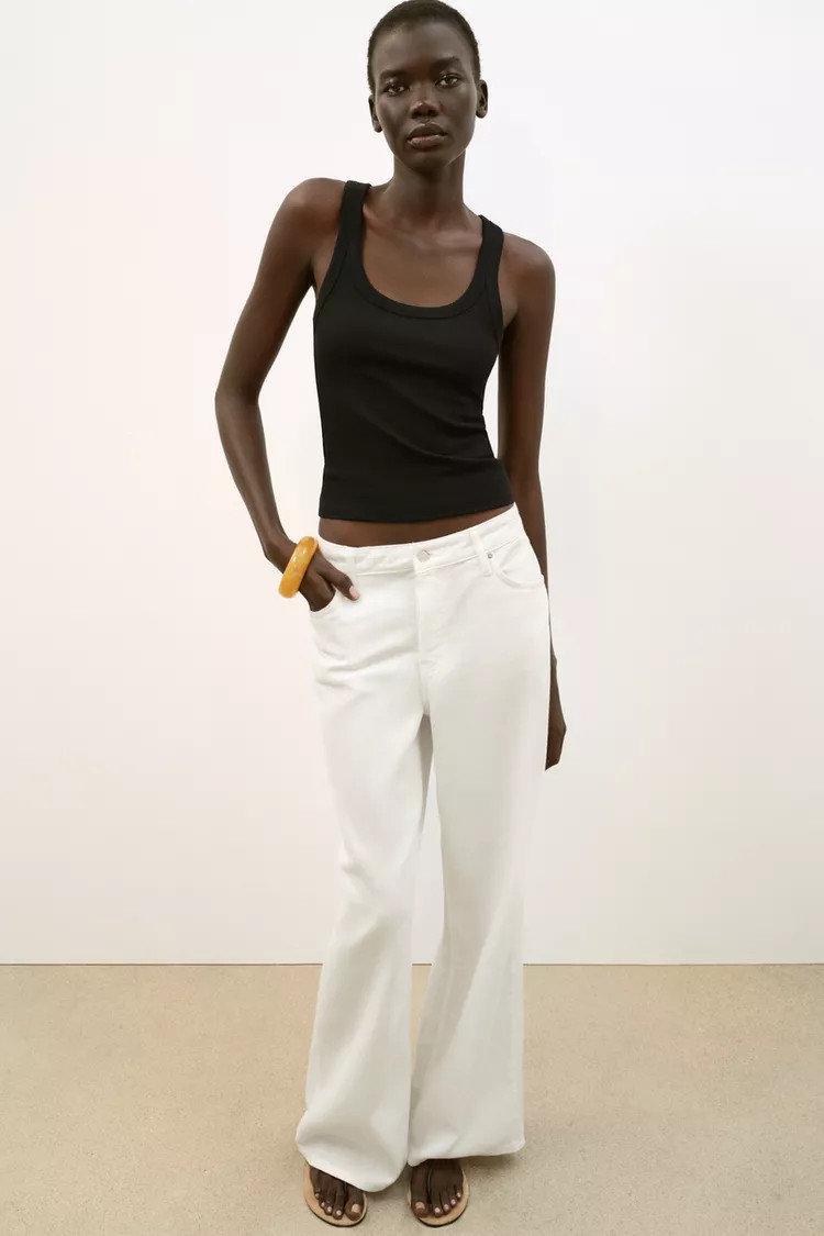 RIBBED SLEEVELESS TOP | Zara US