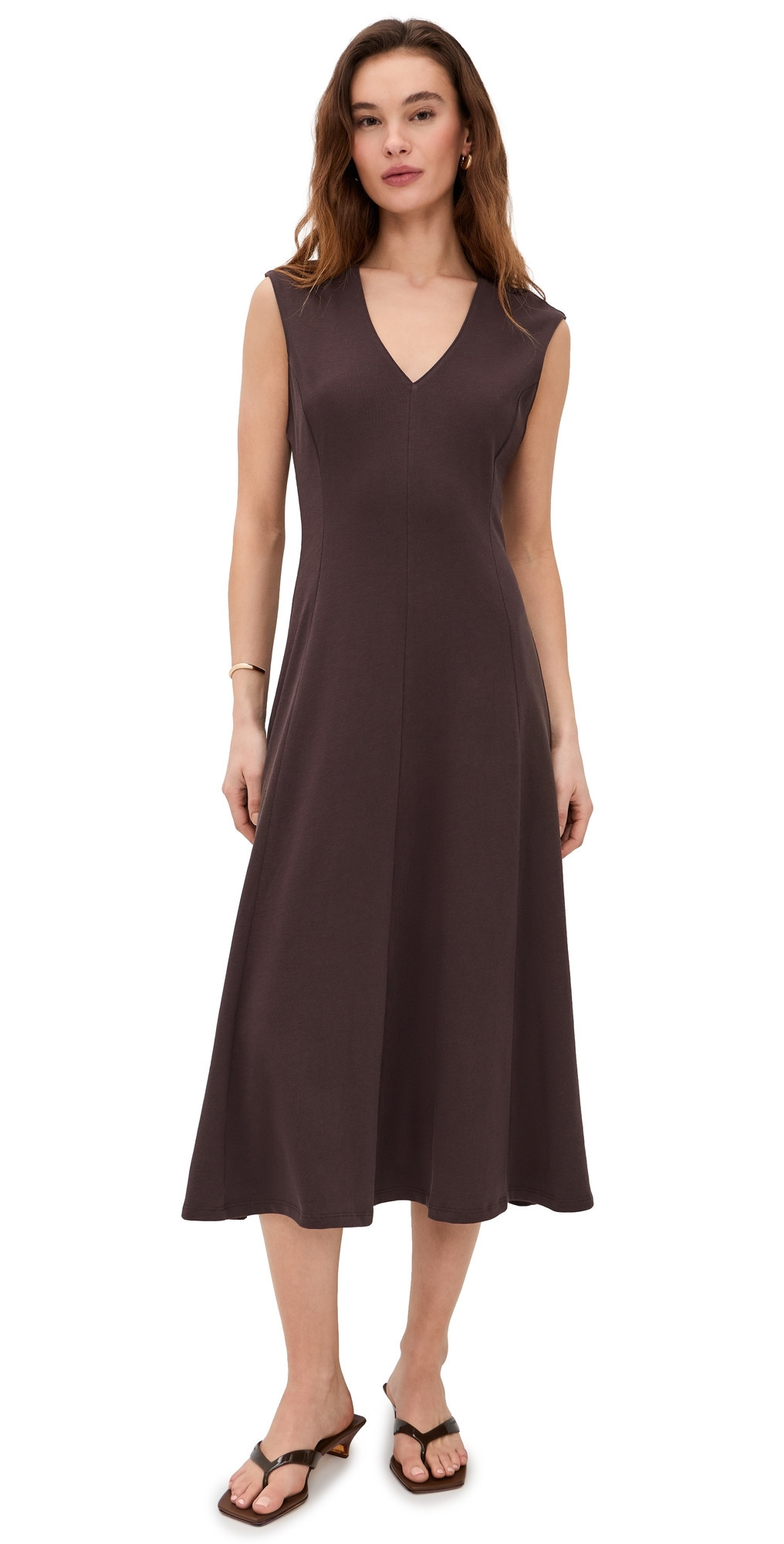 FRAME The Studio Dress Mocha L | Shopbop