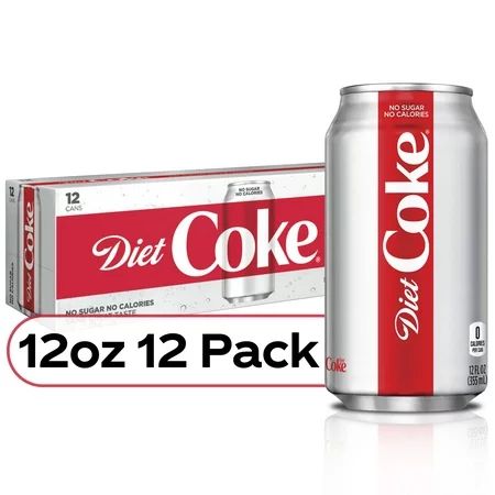 Diet Coke Soda Soft Drink, 12 fl oz, 12 Pack | Walmart Online Grocery