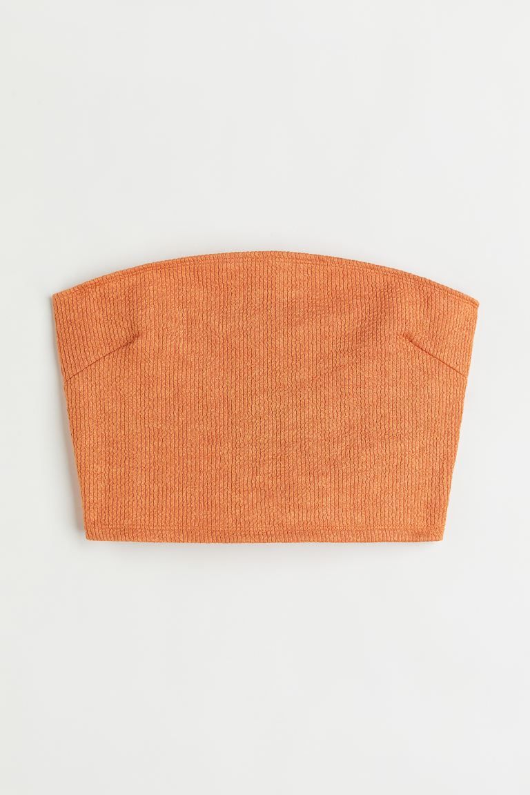 Cropped tubetop van tricot | H&M (DE, AT, CH, DK, NL, NO, FI)