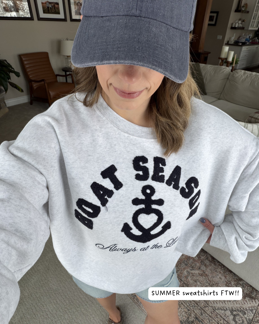 the perfect summer sweatshirt 

 #LTKgrwm #LTKSeasonal #LTKOver40