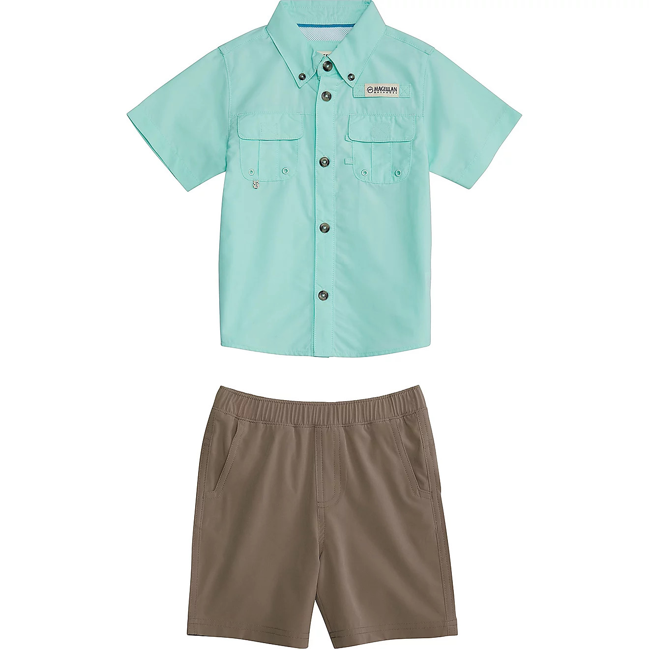Magellan Outdoors Toddler Boys' Laguna Madre Short-Sleeve Shirt and Shorts Set | Academy | Academy Sports + Outdoors