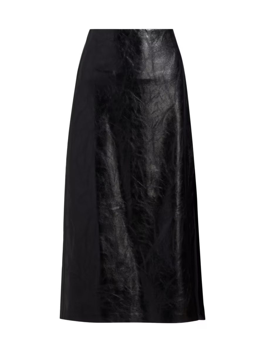 Maeve Faux-Leather Slip-Style Midi-Skirt | Saks Fifth Avenue